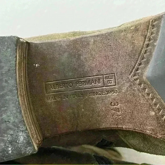 Alberto Fermani Green Suede Boots Womens size 7.5 US - Picture 9 of 9